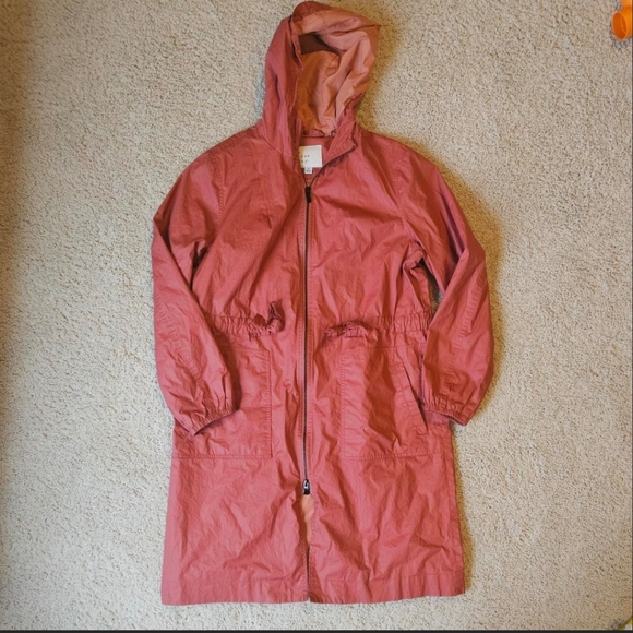 a new day Jackets & Blazers - a new day Longline Hooded Trench Coat in Dusty Coral